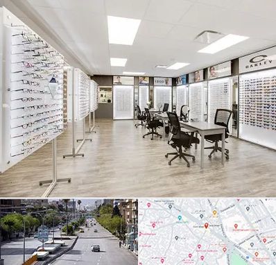 فروشگاه شیشه عینک در خیابان زند شیراز