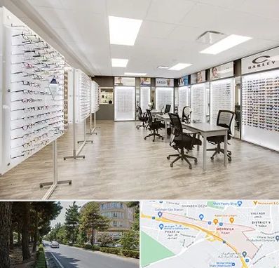 فروشگاه شیشه عینک در مهرویلا کرج