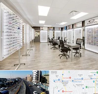 فروشگاه شیشه عینک در پیروزی 