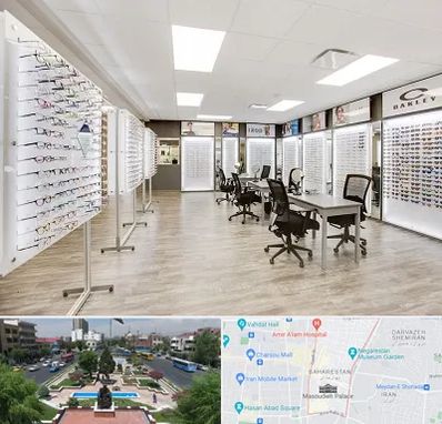 فروشگاه شیشه عینک در بهارستان 