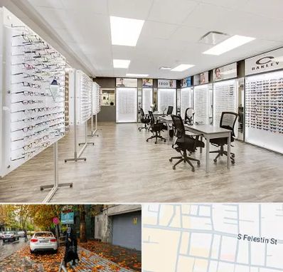 فروشگاه شیشه عینک در خیابان فلسطین