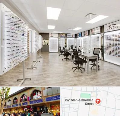 فروشگاه شیشه عینک در 15 خرداد