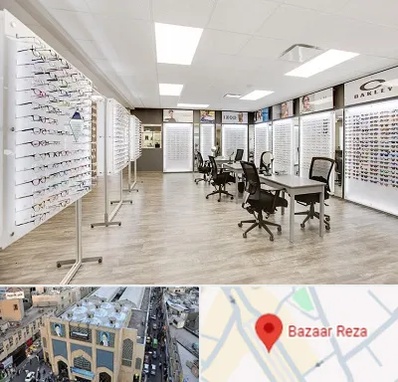 فروشگاه شیشه عینک در بازار رضا مشهد