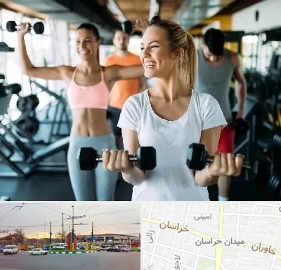 باشگاه بدنسازی بانوان در میدان خراسان