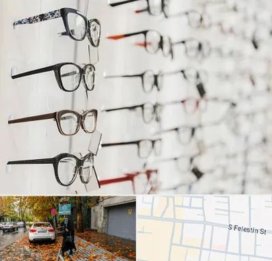 فروشگاه عینک مطالعه در خیابان فلسطین