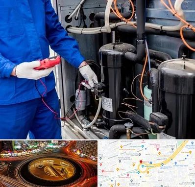 تعمیر چیلر در میدان ولیعصر