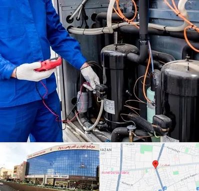 تعمیر چیلر در نصف راه تبریز