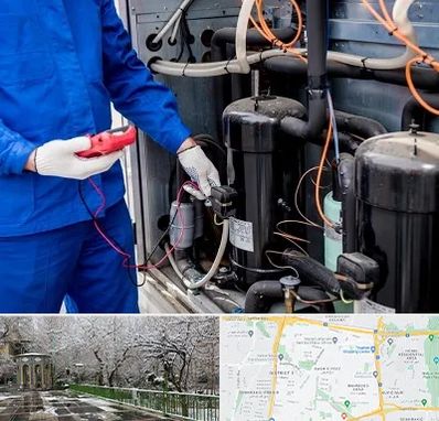 تعمیر چیلر در باغ فیض