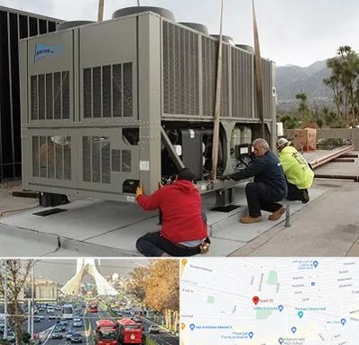 سرویس چیلر در خیابان آزادی