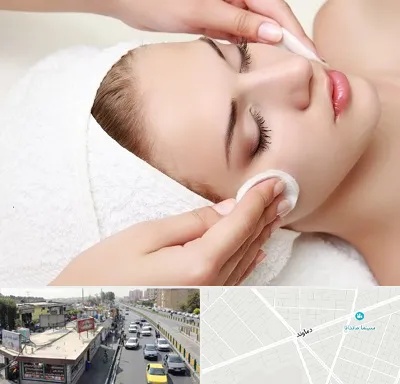 پاکسازی صورت در خیابان دماوند