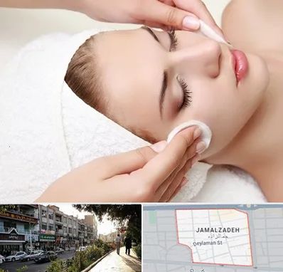 پاکسازی صورت در خیابان جمالزاده
