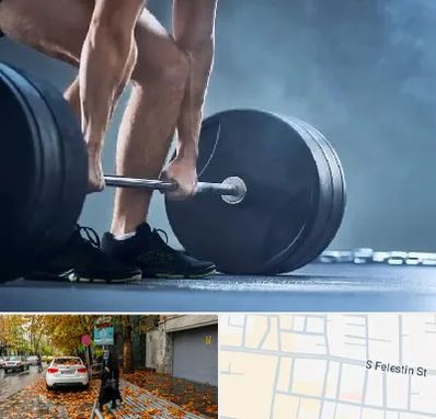 باشگاه بدنسازی در خیابان فلسطین