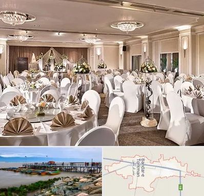 تالار رستوران در بندر ترکمن