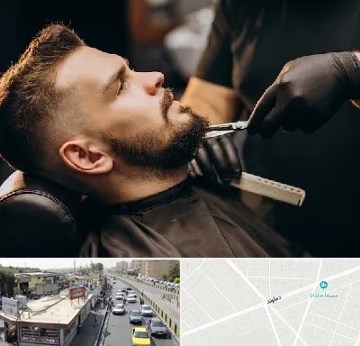 آرایشگاه مردانه در خیابان دماوند