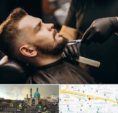 آرایشگاه مردانه در رسالت