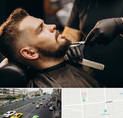 آرایشگاه مردانه در خیابان دامپزشکی