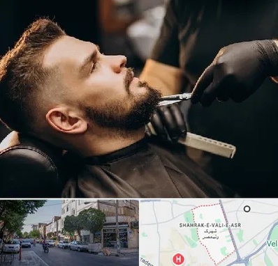 آرایشگاه مردانه در شهرک ولیعصر