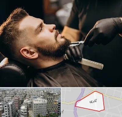 آرایشگاه مردانه در آذری