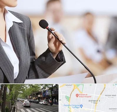 آموزشگاه فن بیان در ظفر 