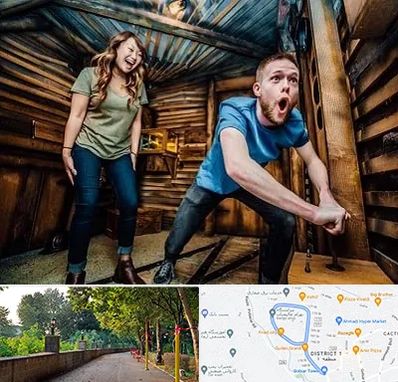 اتاق فرار ترسناک در فلکه گاز رشت