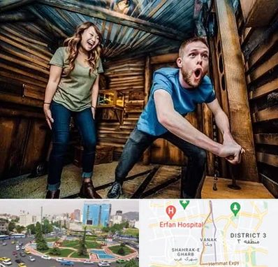 اتاق فرار ترسناک در ونک تهران