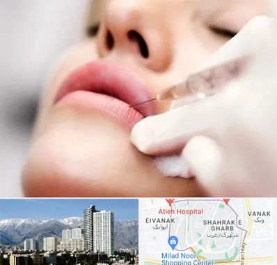 کلینیک تزریق ژل لب در شهرک غرب تهران