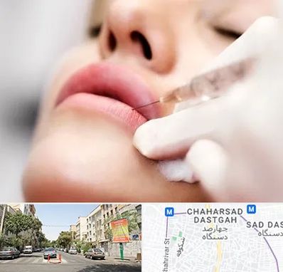 کلینیک تزریق ژل لب در چهارصد دستگاه