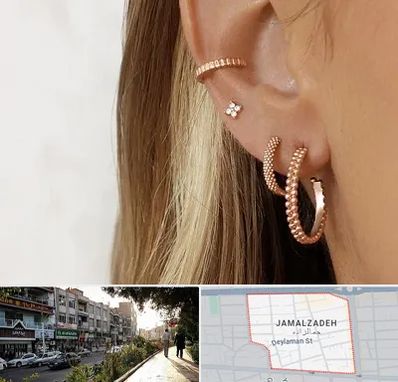 فروشگاه گوشواره در خیابان جمالزاده