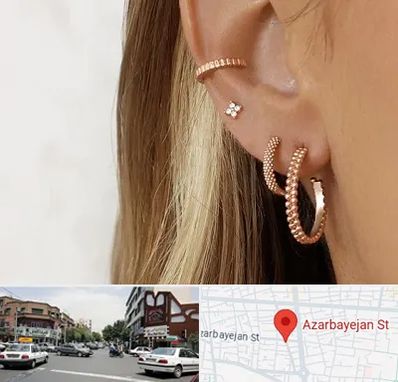 فروشگاه گوشواره در خیابان آذربایجان