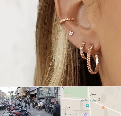 فروشگاه گوشواره در چهارراه استانبول
