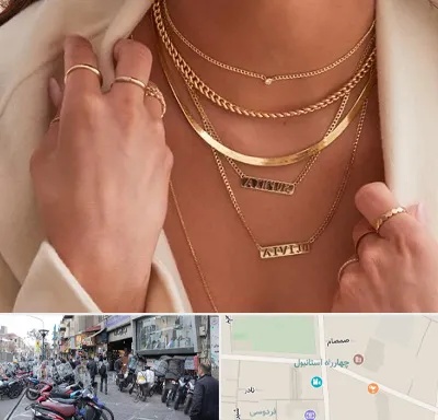 فروشگاه گردنبند زنانه در چهارراه استانبول