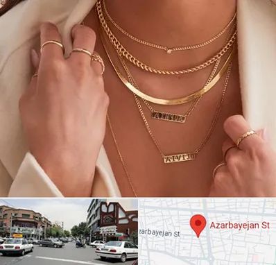 فروشگاه گردنبند زنانه در خیابان آذربایجان