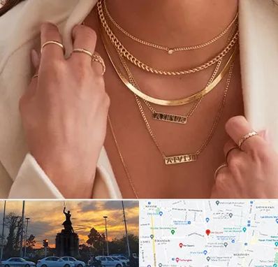 فروشگاه گردنبند زنانه در میدان حر