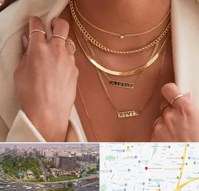 فروشگاه گردنبند زنانه در آیت الله کاشانی