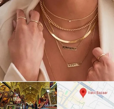 فروشگاه گردنبند زنانه در بازار وکیل شیراز