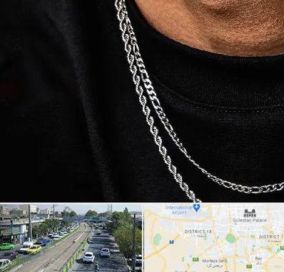 فروشگاه گردنبند مردانه در جنوب تهران 