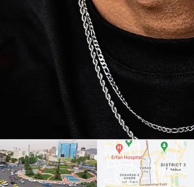 فروشگاه گردنبند مردانه در ونک 