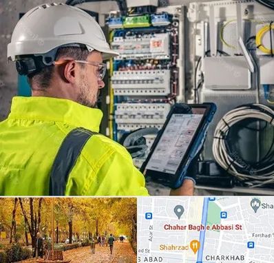برقکار در چهارباغ اصفهان