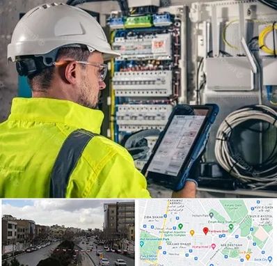 برقکار در بلوار فردوسی مشهد