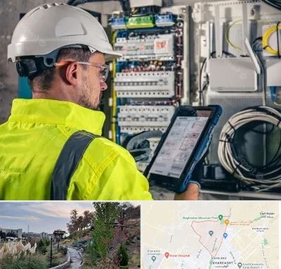 برقکار در باغستان کرج