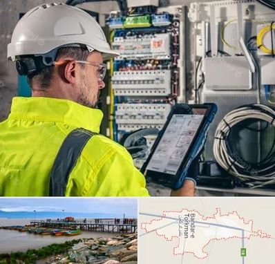 برقکار در بندر ترکمن