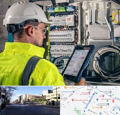 برقکار در خیابان ملاصدرا شیراز