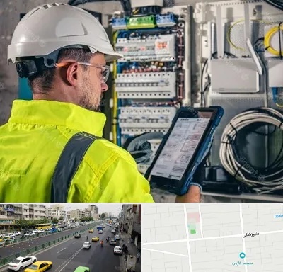 برقکار در خیابان دامپزشکی