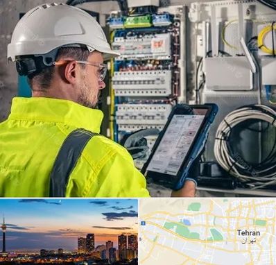 برقکار در غرب تهران 