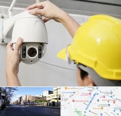 تعمیر دوربین مدار بسته در خیابان ملاصدرا شیراز