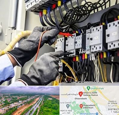 برقکار ساختمان در قصرالدشت شیراز