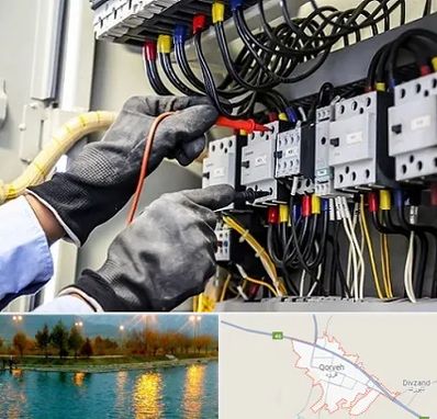 برقکار ساختمان در قروه