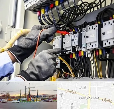 برقکار ساختمان در میدان خراسان