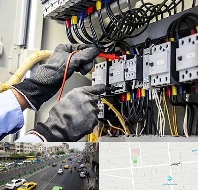 برقکار ساختمان در خیابان دامپزشکی