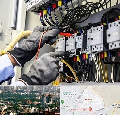 برقکار ساختمان در عظیمیه کرج